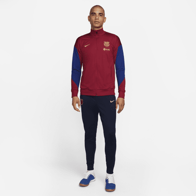 FC Barcelona Strike Nike Dri FIT knit voetbaltrainingspak voor