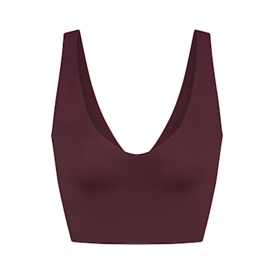 Bra de corte largo con cuello en V para mujer NikeSKIMS Matte