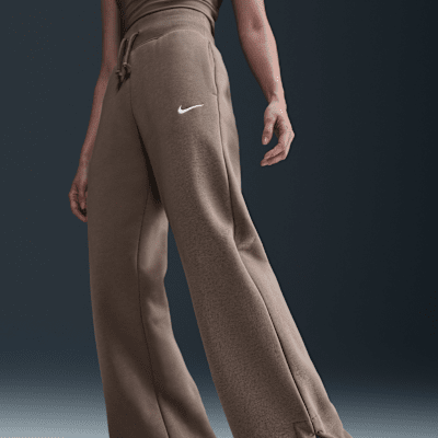 Nike Sportswear Phoenix Fleece Women's High-Waisted Wide-Leg Tracksuit Bottoms