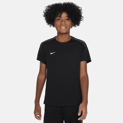 Kortærmet Nike Dri-FIT Strike-fodboldtrøje til større børn