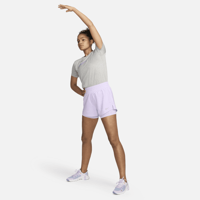 Shorts 2 en 1 Dri-FIT de tiro alto de 8 cm para mujer Nike One