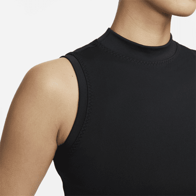 Nike One Fitted Women's Dri-FIT Mock-Neck Cropped Tank Top