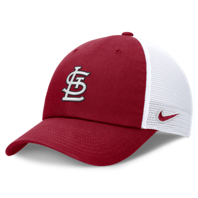 Gorra de rejilla Nike de la MLB ajustable para hombre St. Louis Cardinals Evergreen Club