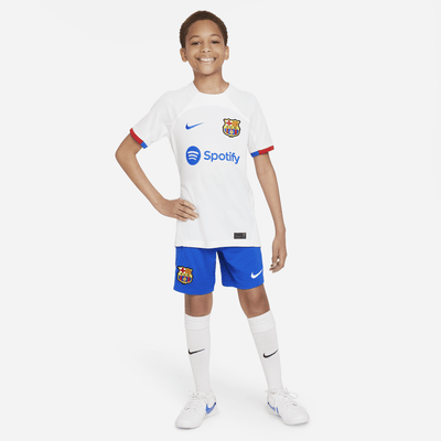 Shorts de fútbol Nike Dri-FIT del FC Barcelona visitante 2023/24 Stadium para niños talla grande