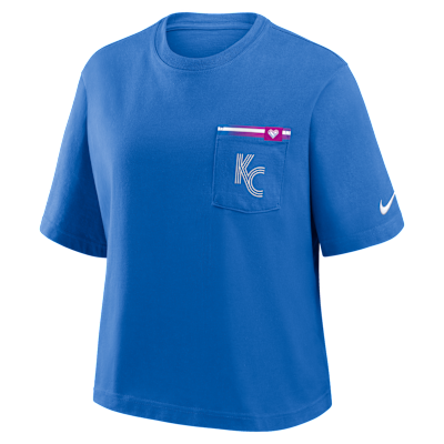 Kansas City Royals City Connect Pocket Boxy Women's Nike MLB T-Shirt from Nike - $60