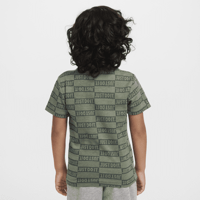 Playera de jacquard para niños de preescolar Nike "Just Do It"