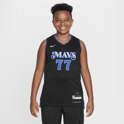 Luka Dončić Dallas Mavericks 2023/24 City Edition Nike Swingman NBA-jersey met Dri-FIT voor kids