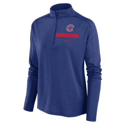 Women's Nike Navy Chicago Cubs City Connect Velocity Practice Performance V-Neck T-Shirt Size: Extra Small