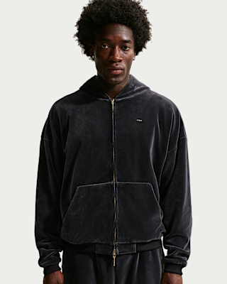 LeBron Men's Velour Full-Zip Basketball Hoodie