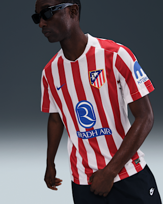 Мужские джерси Atlético Madrid 2025/26 Stadium Home Nike Dri-FIT Soccer Replica Jersey