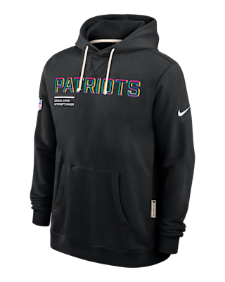 Мужское худи New England Patriots Crucial Catch Sideline Nike Dri-FIT NFL Pullover Hoodie