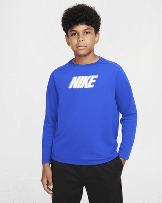 Подростковые  Nike Dri-FIT Multi+ Big Kids' (Boys') Long-Sleeve Top (Extended Size)