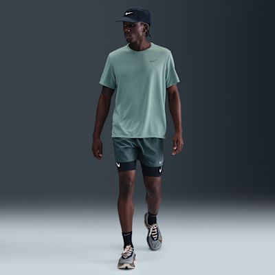 Playera de correr de manga corta Dri-FIT UV para hombre Nike Miler