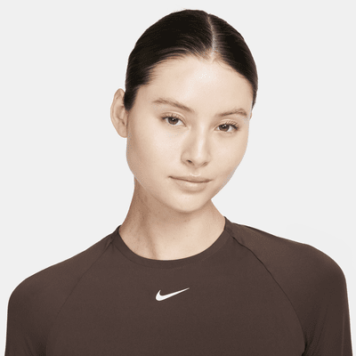 Kort långärmad tröja Nike Pro Dri-FIT för kvinnor