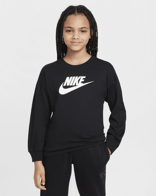 Подростковая футболка Nike Sportswear Big Kids' (Girls') Long-Sleeve