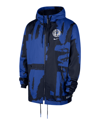 Мужская куртка Dallas Mavericks Courtside Nike NBA Club Woven Full-Zip