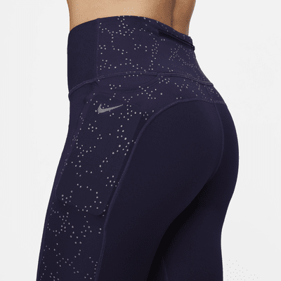 Leggings estampados de tiro medio de 7/8 con bolsillos para mujer Nike Fast