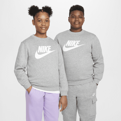 Nike Sportswear Club Fleece Big Kids' Sweatshirt (Extended Size)