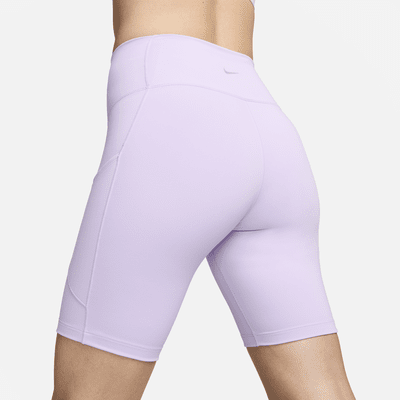 Shorts de ciclismo con bolsillos de tiro alto de 20 cm para mujer Nike One