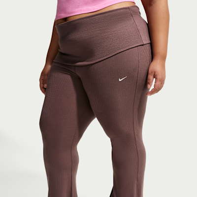 Nike Sportswear Chill Knit Women's Mid-Rise Tight Ribbed Pants (Plus Size)