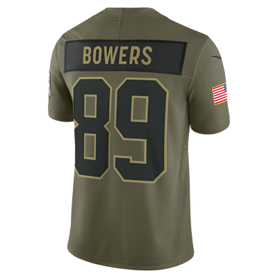 Brock Bowers Las Vegas Raiders Salute to Service Men's Nike Dri-FIT NFL Limited Jersey