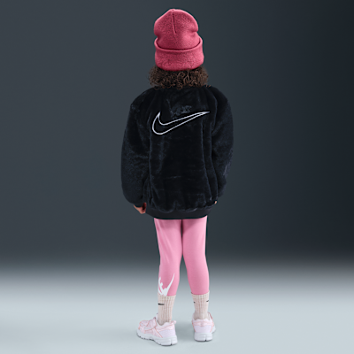 Nike Little Kids' Faux Fur Bomber Jacket