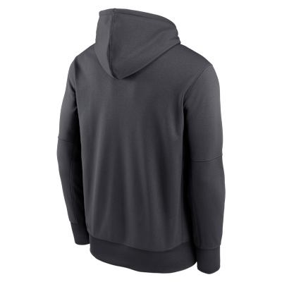 Sudadera con gorro sin cierre Nike Therma de la NFL para hombre Detroit Lions Toss Sweep
