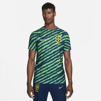 Brazil Men's Nike Dri-FIT Pre-Match Football Top. Nike ZA