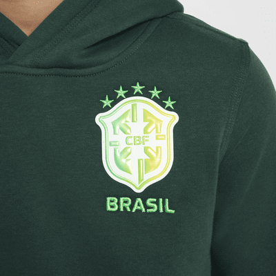 Brazil Club Big Kids' (Boys') Nike Soccer Pullover Hoodie