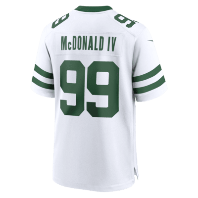 NFL New York Jets (Will McDonald IV) Men's Game Football Jersey