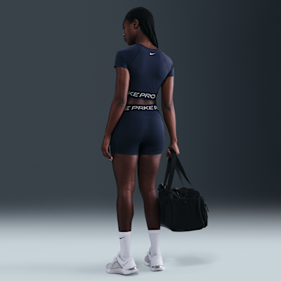 Nike Pro Dri-FIT korte damestop met korte mouwen en graphic