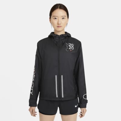 nike women's essential full zip running jacket