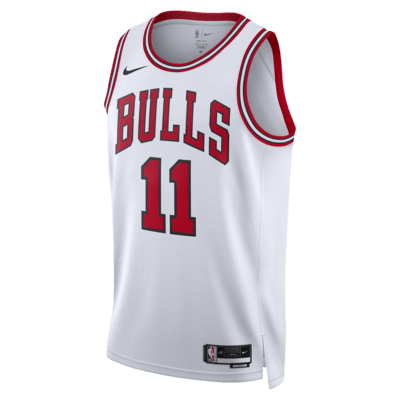 Nike Men's 2022-23 City Edition Chicago Bulls Red Essential Pullover Hoodie, Large