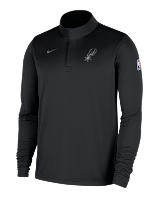Мужские  San Antonio Spurs Nike Dri-FIT NBA 1/4-Zip Long-Sleeve Top