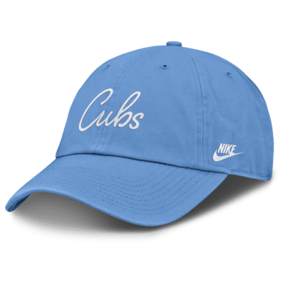 Gorra Nike de la MLB ajustable para mujer Chicago Cubs Cooperstown Script