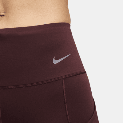 Nike Go Lange legging met halfhoge taille, complete ondersteuning en zakken voor dames