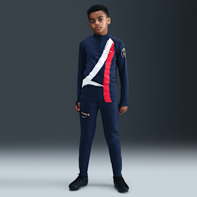 Paris Saint-Germain Strike Nike Dri-FIT Fußball-Drill-Oberteil für ältere Kinder