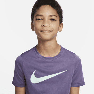 Nike Dri-FIT Big Kids' Swoosh Training T-Shirt