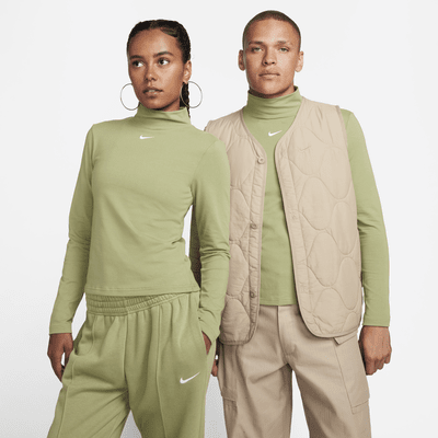 Prenda para la parte superior de cuello alto de manga larga para mujer Nike Sportswear Collection Essentials