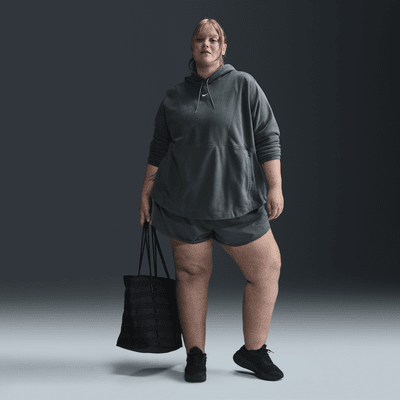 Nike One Therma-FIT oversized fleecehoodie voor dames (Plus Size)