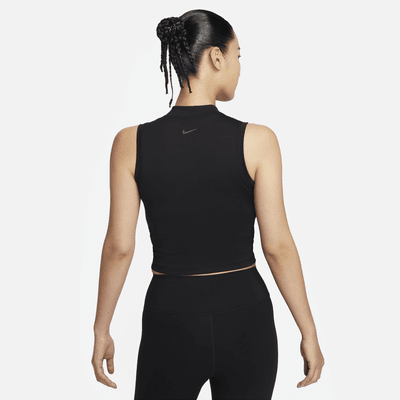 Nike One Fitted Women's Dri-FIT Mock-Neck Cropped Tank Top