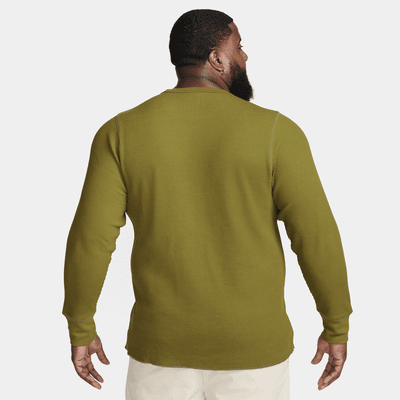 Haut à manches longues en tissu gaufré épais Nike Life pour homme