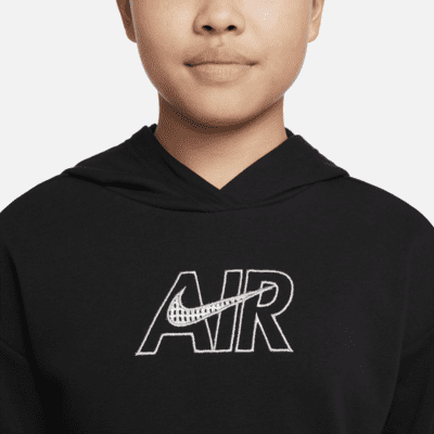 Nike Air Big Kids' (Girls') French Terry Crop Hoodie