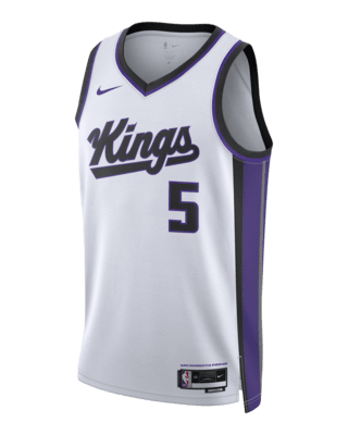 Мужские джерси De'Aaron Fox Sacramento Kings 2023/24 Association Edition Nike Dri-FIT NBA Swingman Jersey