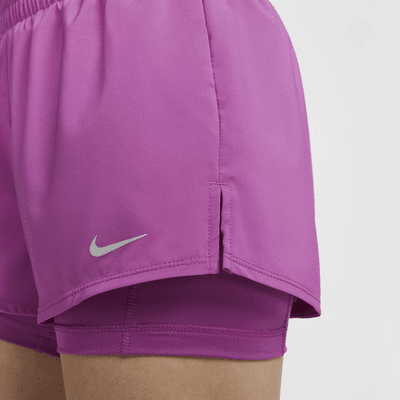 Nike Dri-FIT One Women's Mid-Rise 8cm (approx.) 2-in-1 Shorts