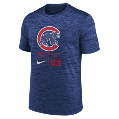 Мужская футболка Chicago Cubs Large Logo Velocity