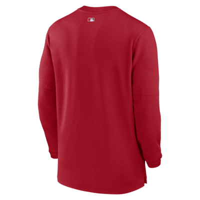 Los Angeles Angels Authentic Collection Game Time Men's Nike Dri-FIT MLB 1/2-Zip Long-Sleeve Top