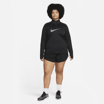 Nike Dri-FIT Swoosh Women's 1/4-Zip Long-Sleeve Running Mid Layer (Plus Size)