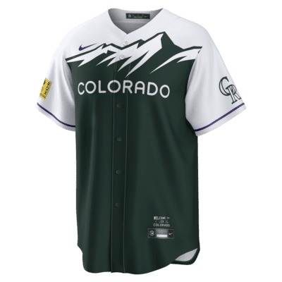 Jersey de béisbol Replica para hombre MLB Colorado Rockies City Connect (Charlie Blackmon)