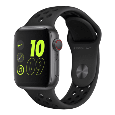 Montre à boîtier en aluminium gris sidéral 44 mm Apple Watch Nike Series 6 (GPS + Cellular) avec Bracelet Sport Nike